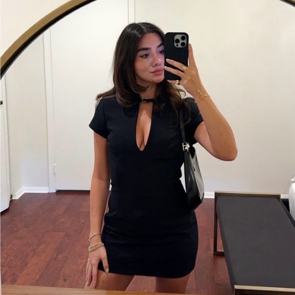 Zara Elegant Black Mini Dress